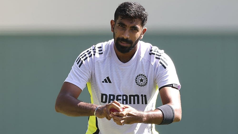 New Training Kit Unveiled during Practice In Perth_Jasprit Bumrah