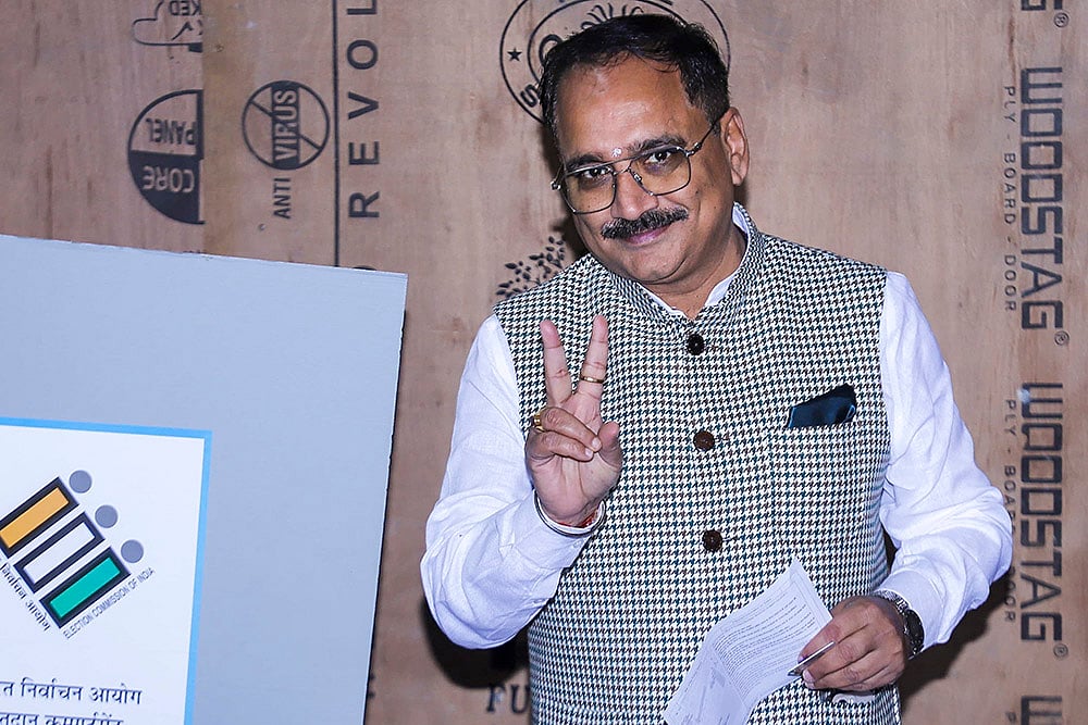 Delhi polls 2025: Virendra Sachdeva casts vote