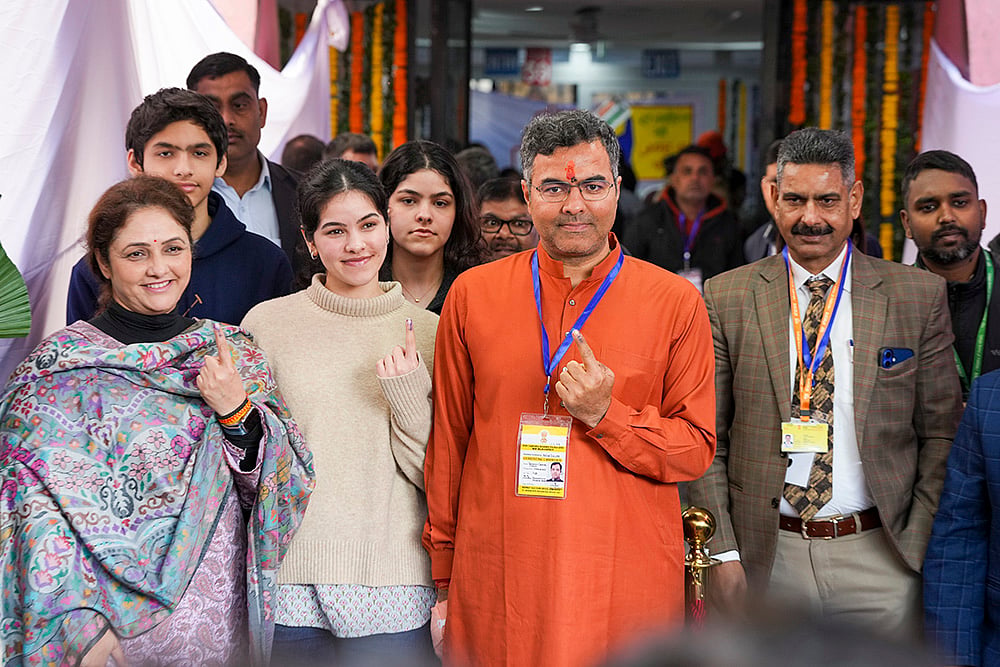 Delhi polls 2025: Parvesh Verma casts vote