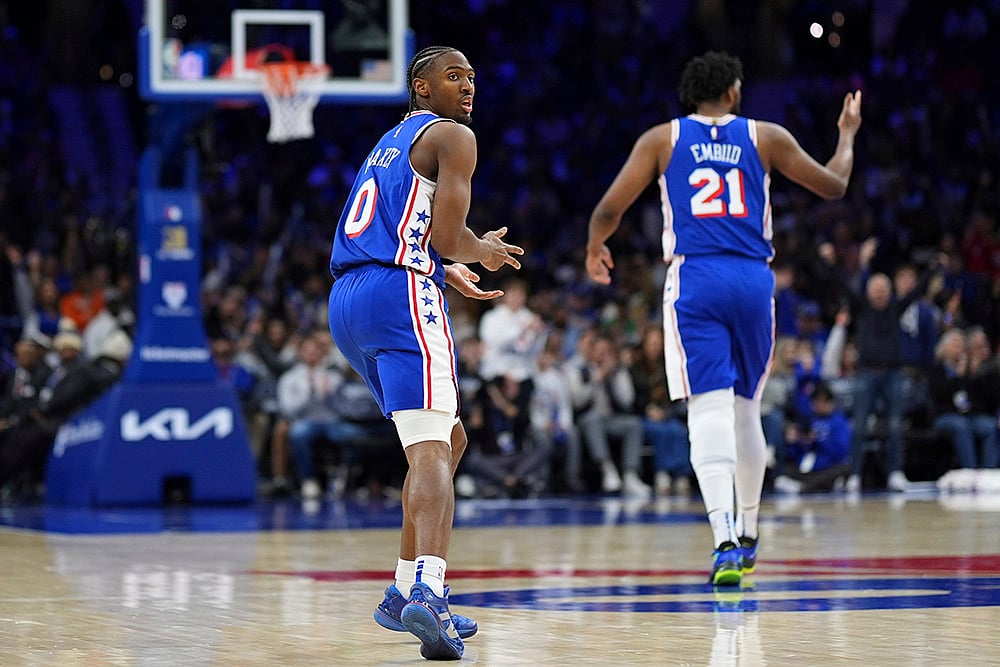 NBA Basketball game Philadelphia 76ers vs Dallas Mavericks: Tyrese Maxey