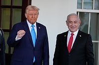 AP Photo/Alex Brandon; Representative image : Donald Trump and Benjamin Netanyahu