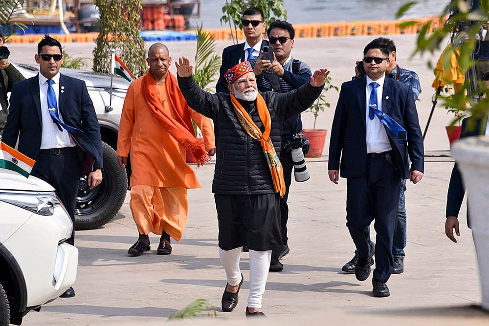 PM Modi at Maha Kumbh Mela 2025