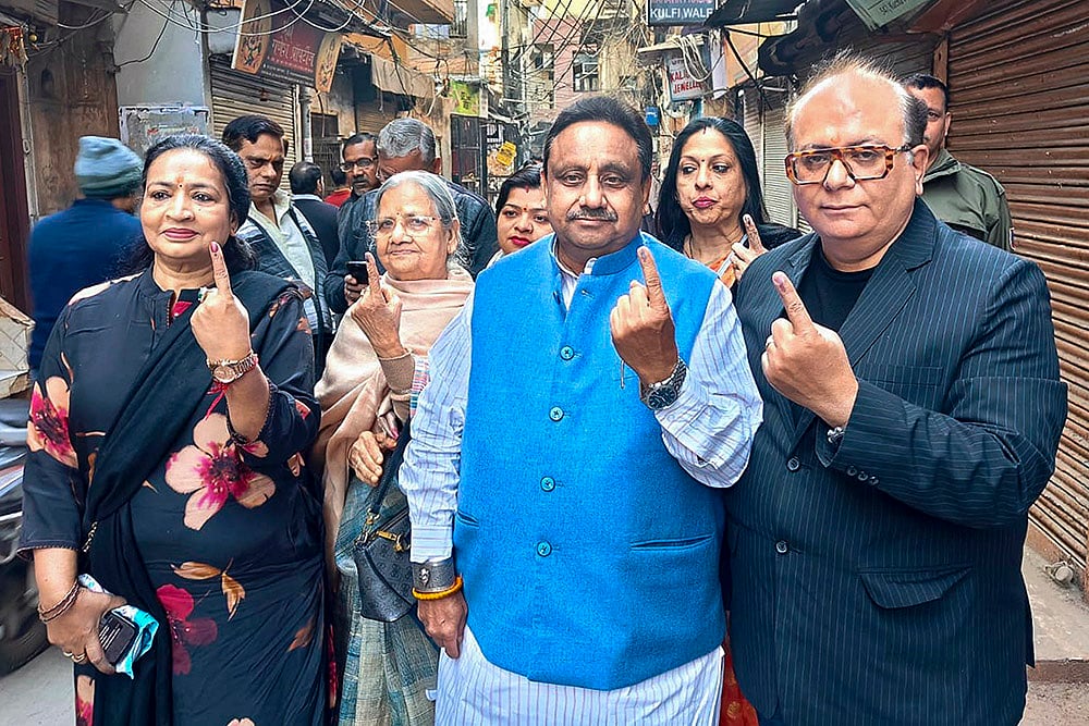 Delhi polls 2025: Praveen Khandelwal casts vote