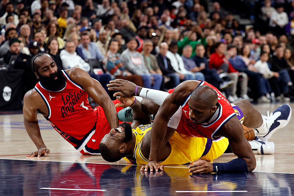 NBA basketball game Los Angeles Lakers vs Los Angeles Clippers: Kris Dunn