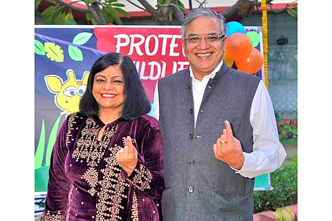 Delhi polls: EC Gyanesh Kumar casts vote