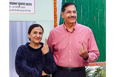 Delhi polls: Delhi Police Commissioner Sanjay Arora casts vote