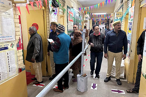 Delhi Elections 2025 Voting: People cast their votes