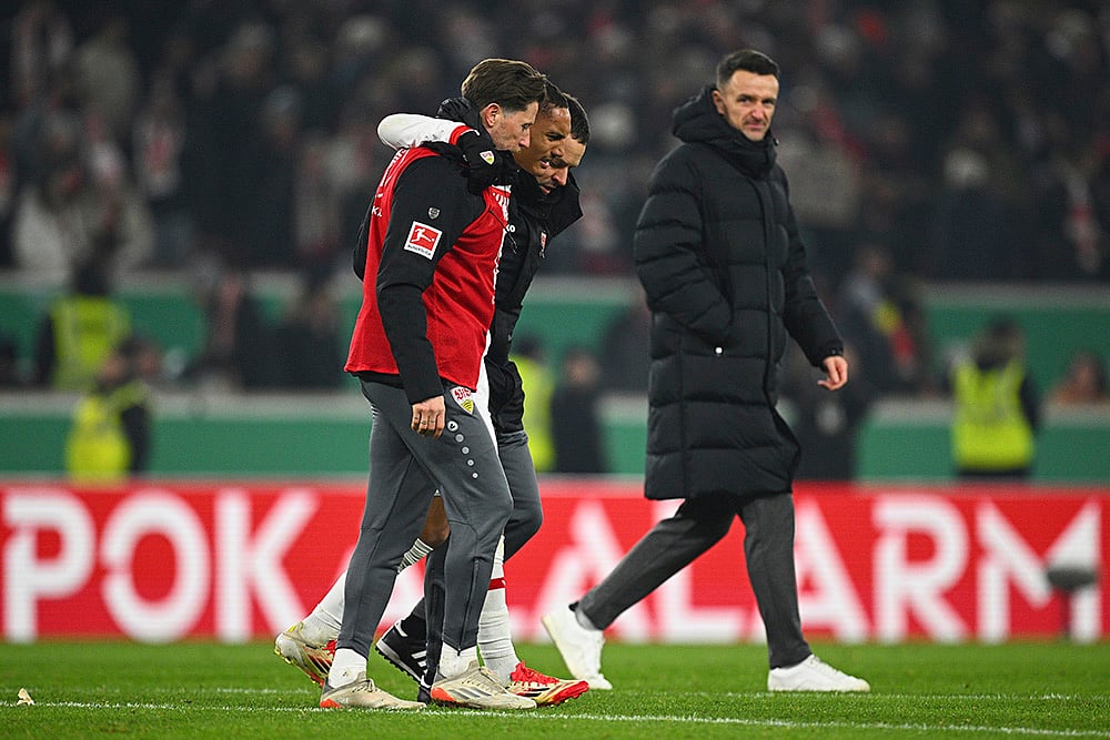 Germany Soccer Cup VfB Stuttgart and FC Augsburg: 