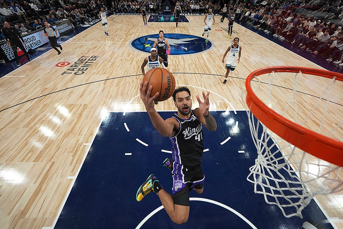 NBA basketball game Sacramento Kings vs Minnesota Timberwolves: Trey Lyles
