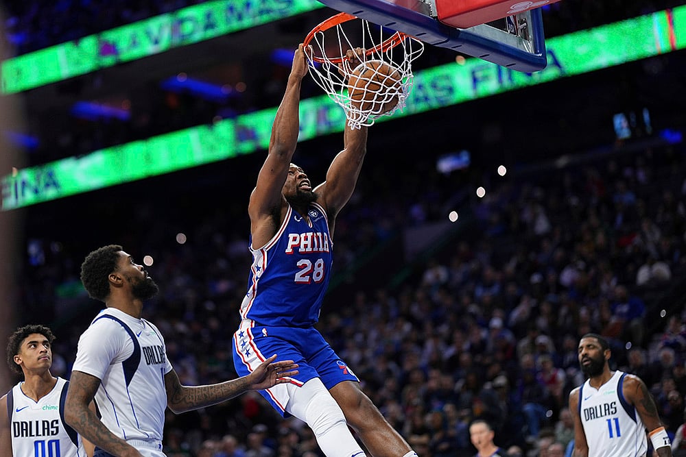 NBA Basketball game Philadelphia 76ers vs Dallas Mavericks: Guerschon Yabusele