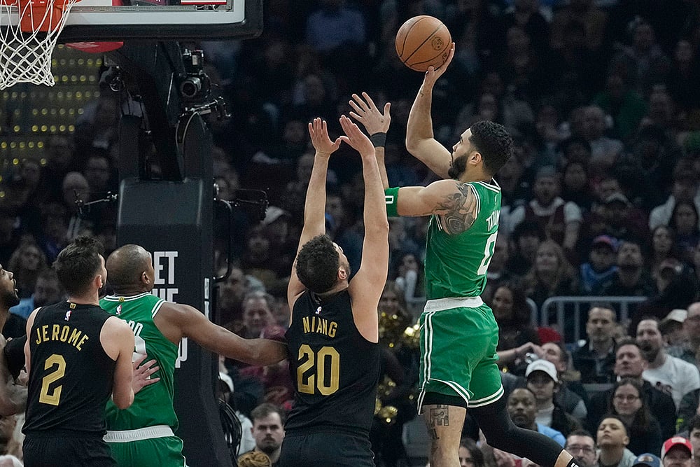 NBA Basketball game Boston Celtics vs Cleveland Cavaliers: Jayson Tatum 