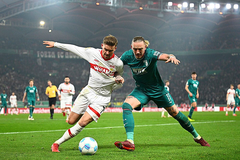 Germany Soccer Cup VfB Stuttgart and FC Augsburg: 