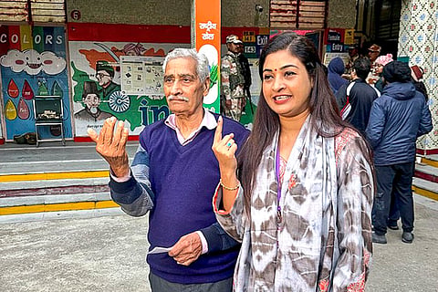 Delhi polls: Alka Lamba casts vote