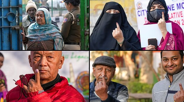 Voting underway in Delhi on Wednesday - PTI