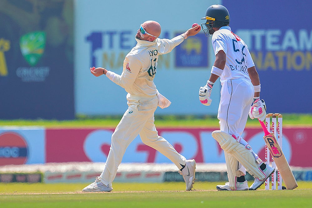 Sri Lanka and Australia cricket SL vs AUS 2nd Test Day 1 in Galle: Nathan Lyon