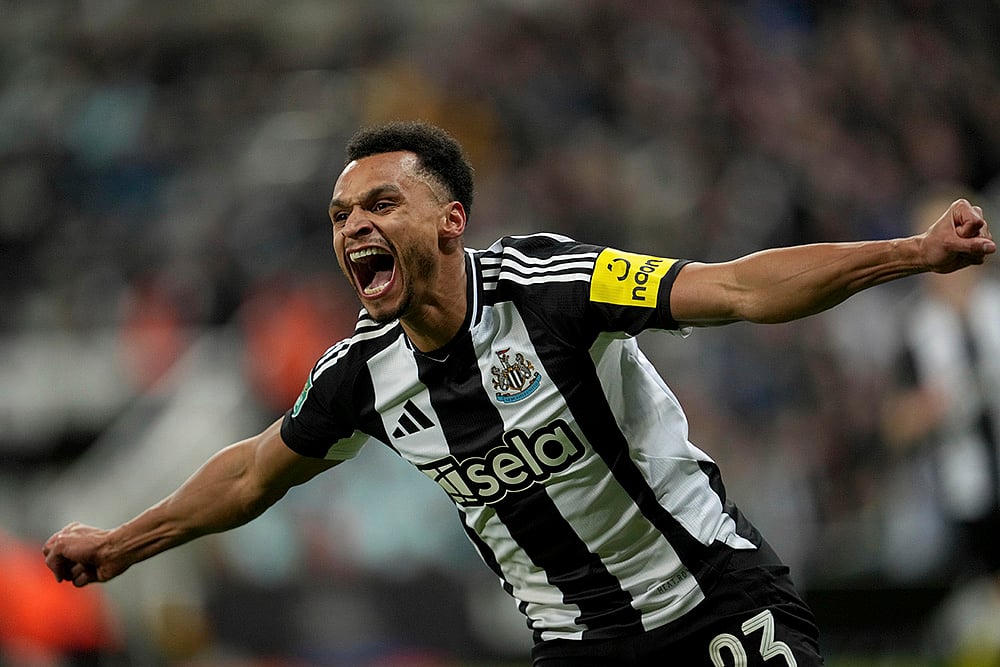 League Cup soccer semi final Newcastle United vs Arsenal match:  Jacob Murphy