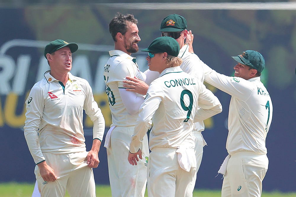 Sri Lanka and Australia cricket SL vs AUS 2nd Test Day 1 in Galle: Mitchell Starc 