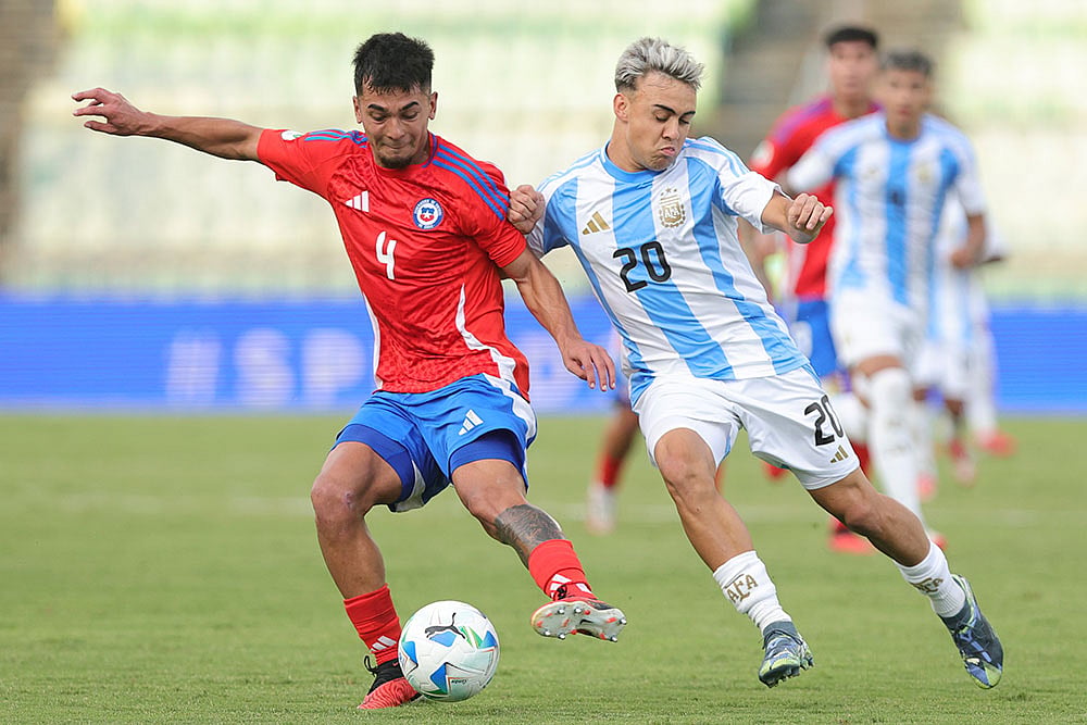 South American U-20 Championship Soccer Match: Argentina vs Chile