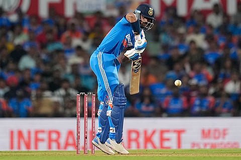 IND Vs ENG 1st ODI: India's Axar Patel bats 