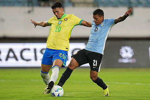 South American U20 Soccer: Brazil vs Uruguay