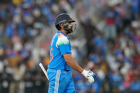 IND Vs ENG 1st ODI: India's captain Rohit Sharma walks off the field