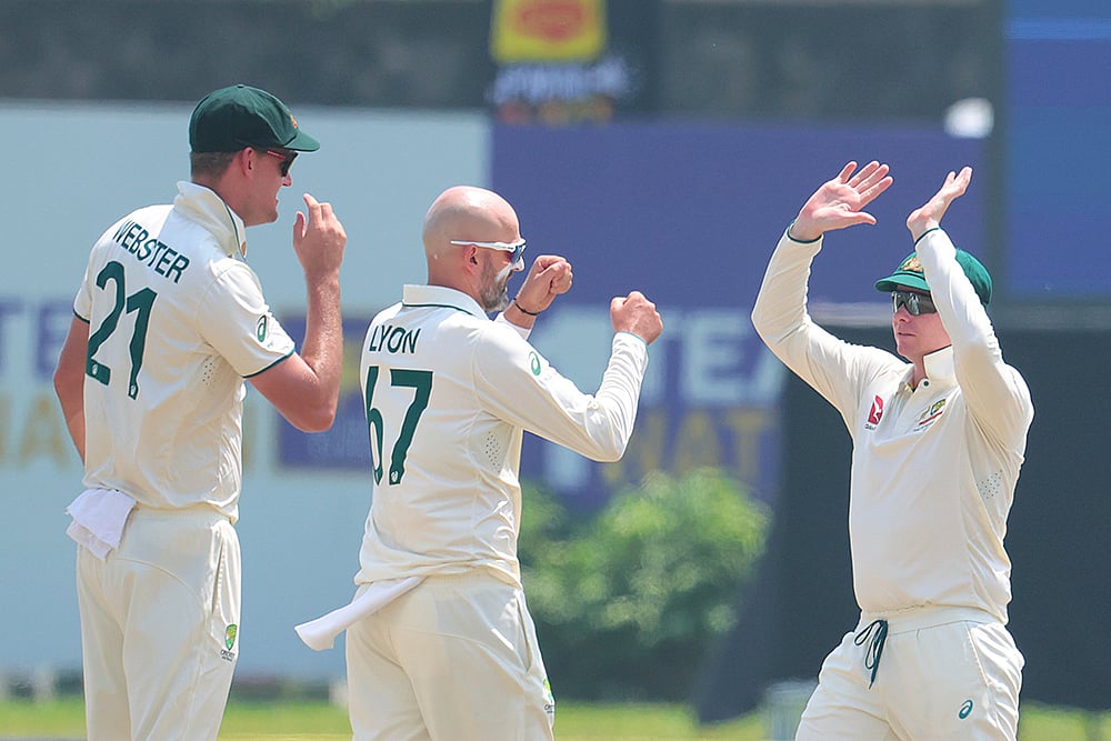 Sri Lanka and Australia cricket SL vs AUS 2nd Test Day 1 in Galle: Nathan Lyon