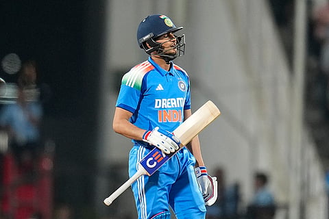 IND Vs ENG 1st ODI: India's Shubman Gill reacts after losing his wicket