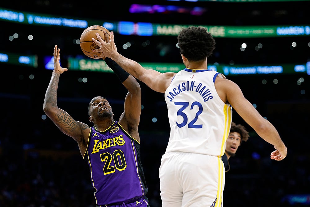 NBA Basketball Golden State Warriors vs Los Angeles Lakers game: Shake Milton