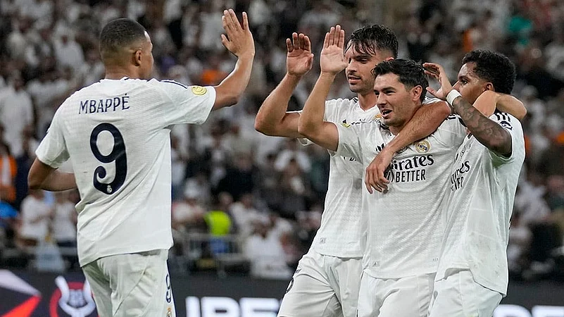 Real Madrid vs Mallorca Spanish Super Cup semifinal match in Saudi photo:
