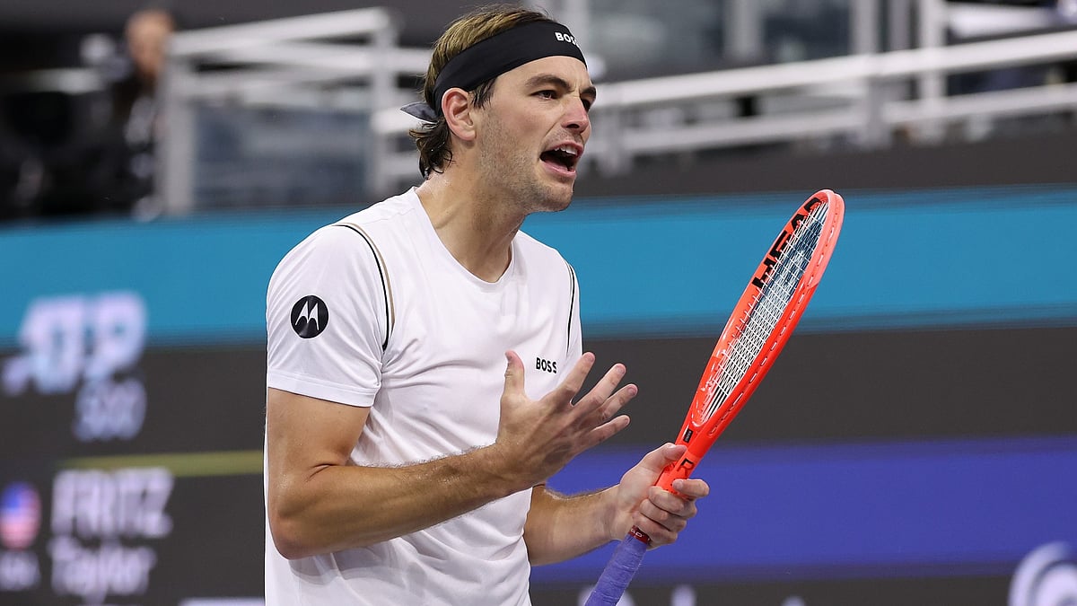 Taylor Fritz crashed out of the Dallas Open