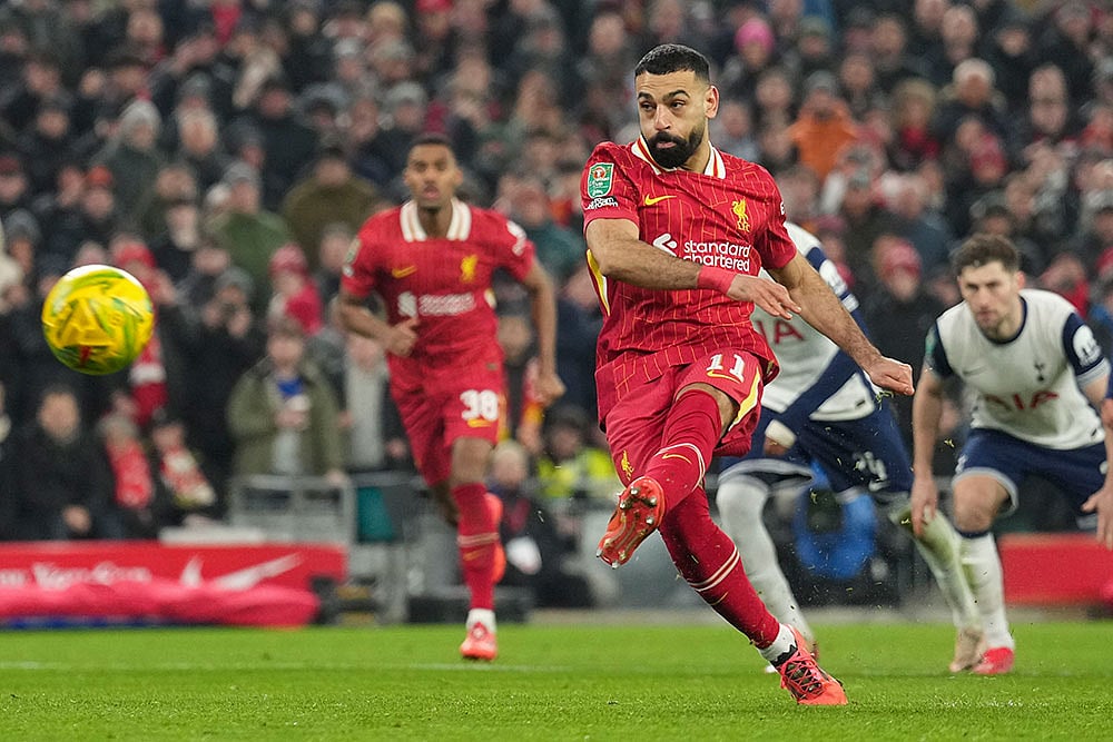 Mohamed Salah EFL Cup: Liverpool vs Tottenham Hotspur