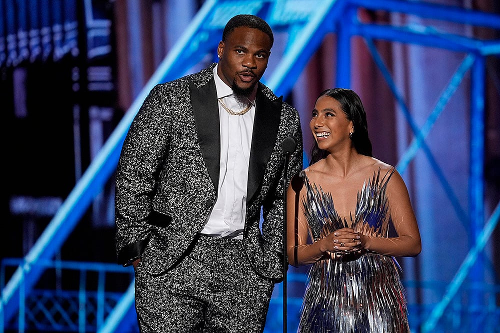 Super Bowl 59 Football NFL Honors award show: Micah Parsons and Diana Flores