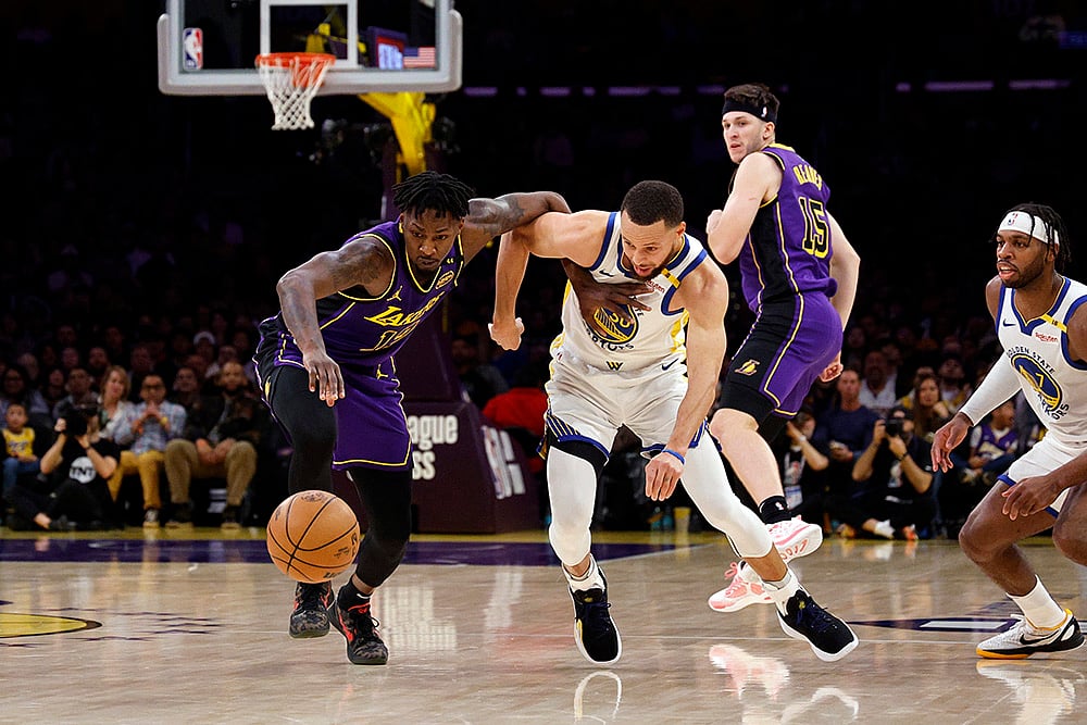 NBA Basketball Golden State Warriors vs Los Angeles Lakers game: Dorian Finney-Smith