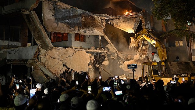 AP : Protesters demolished the residence of Sheikh Mujibur Rahman in Dhaka |