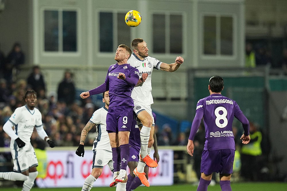 Serie A soccer match: Inter Milan vs ACF Fiorentina