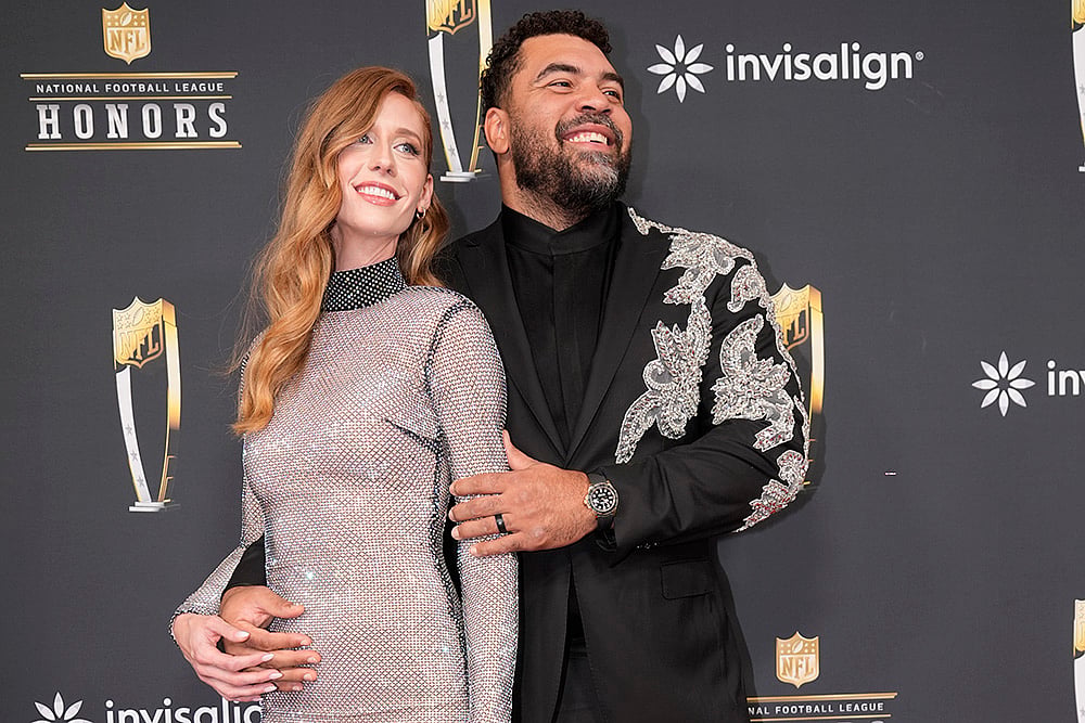 Super Bowl 59 Football NFL Honors award show: Cam Hayward, and Allie Hayward