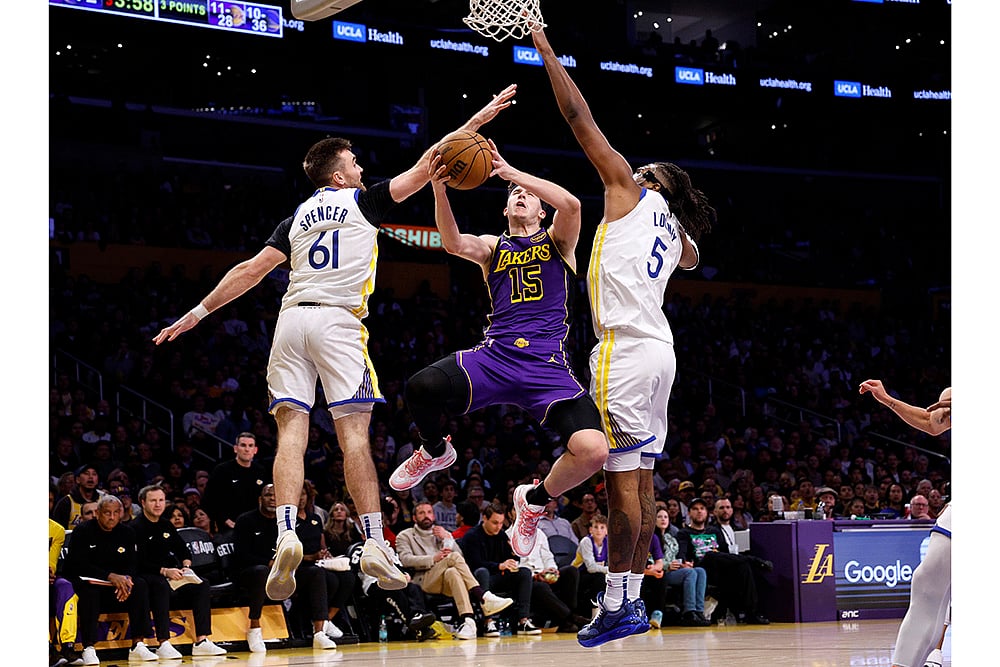 NBA Basketball Golden State Warriors vs Los Angeles Lakers game: Austin Reaves