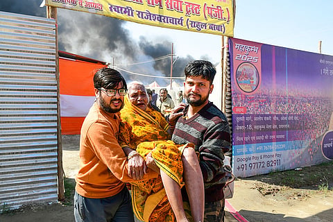 Fire at Mahakumbh Mela