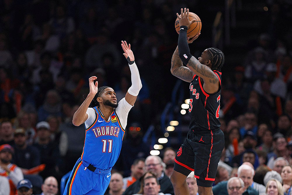 NBA Basketball game Toronto Raptors vs Oklahoma City Thunder:  Jamal Shead