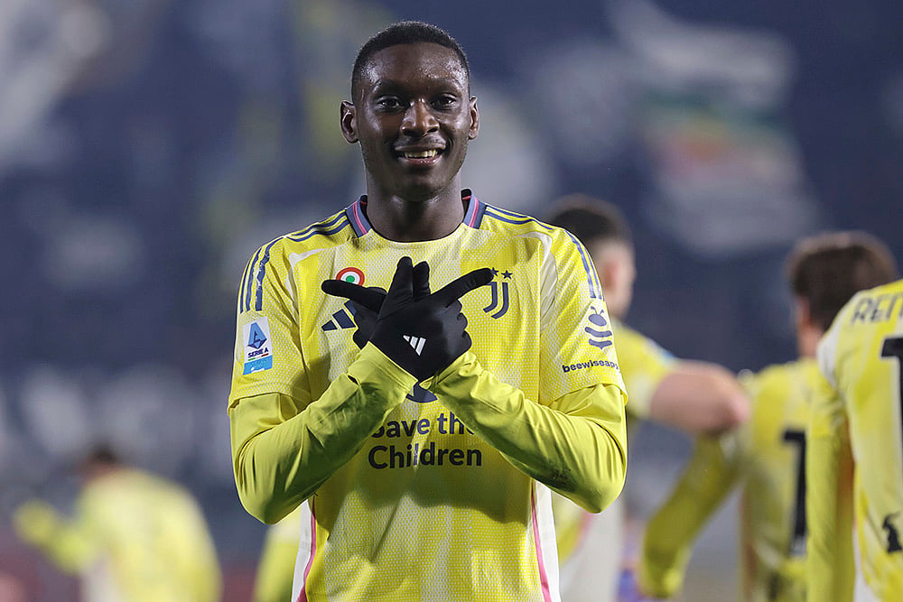 Italy Serie A Soccer match Juventus vs Como: Randal Kolo Muani 