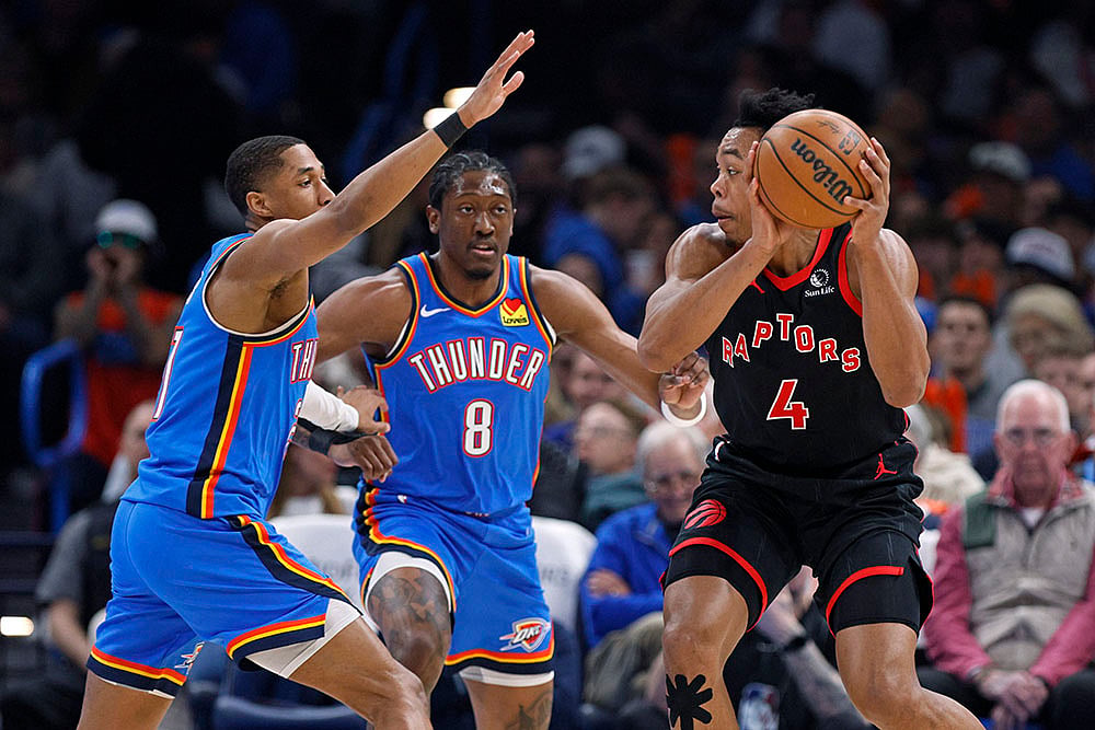 NBA Basketball game Toronto Raptors vs Oklahoma City Thunder: Scottie Barnes