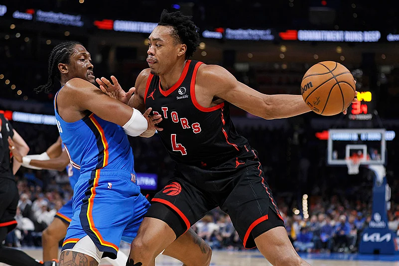 NBA Basketball game Toronto Raptors vs Oklahoma City Thunder: Scottie Barnes