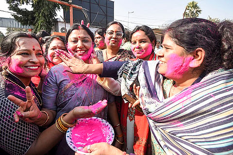 Delhi Polls 2025: BJP celebrations in Patna