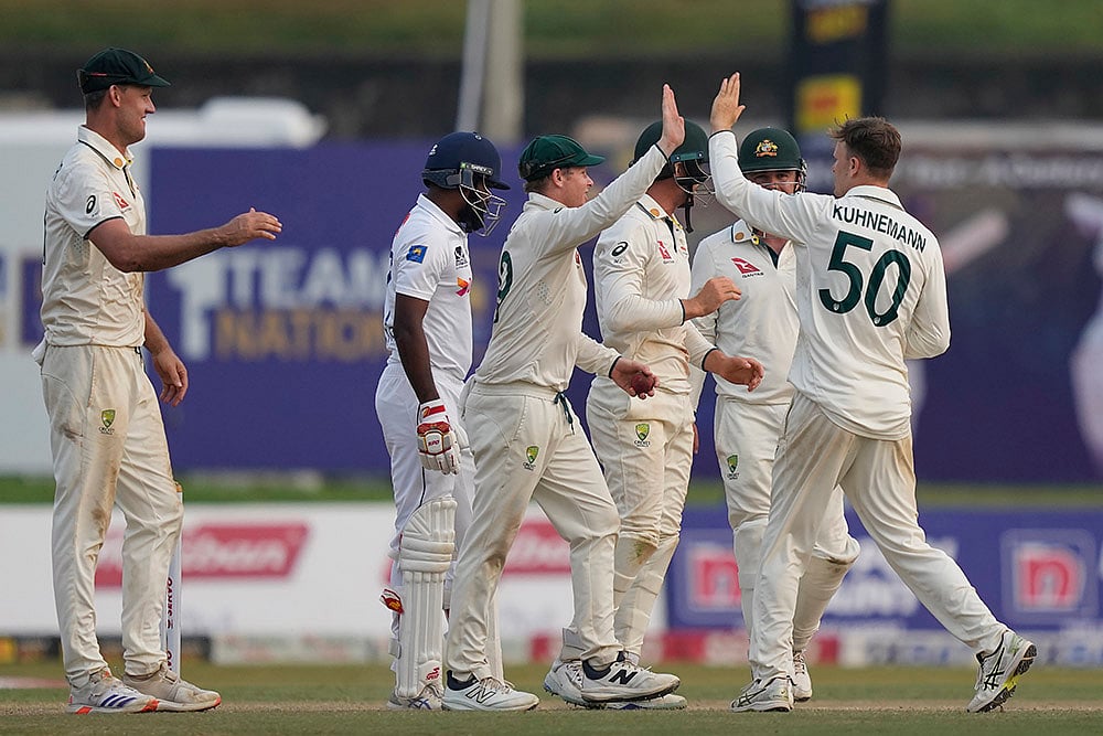 Sri Lanka and Australia Cricket SL Vs AUS 2nd Test Day 3 photos from Galle: Matthew Kuhnemann 