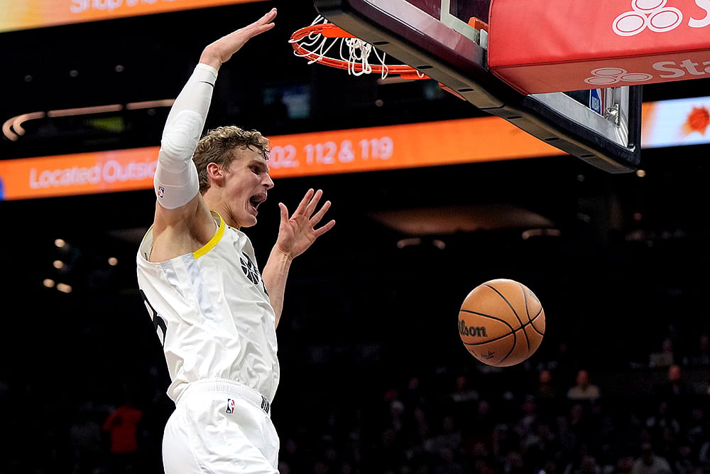 NBA Basketball game Utah Jazz vs Phoenix Suns: Lauri Markkanen
