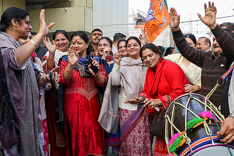 Delhi Polls 2025: BJP celebrations in Jammu