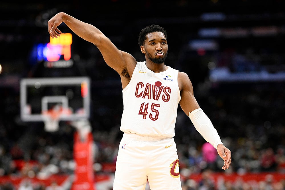 NBA Basketball game Cleveland Cavaliers vs Washington Wizards: Donovan Mitchell