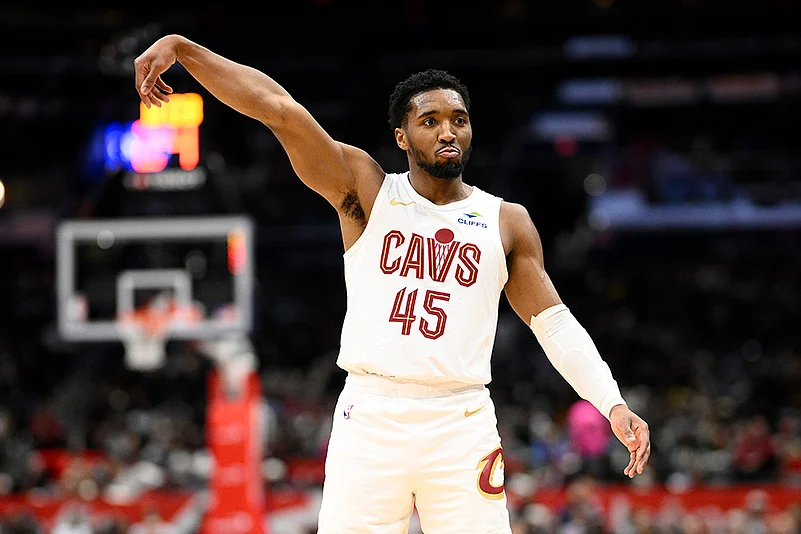 NBA Basketball game Cleveland Cavaliers vs Washington Wizards: Donovan Mitchell