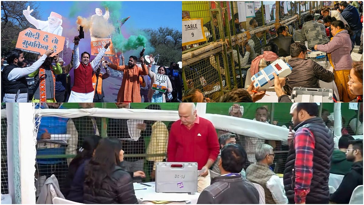 Delhi polls counting day: BJP celebrates as trends show major lead, Manish Sisodia concedes victory