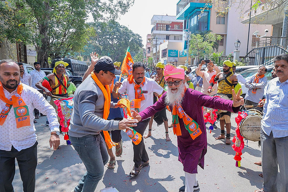 Delhi Assembly Elections Delhi Polls 2025: BJP celebrations in Bengaluru
